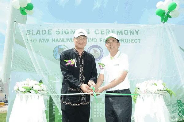 ฤกษ์งาม ยามดี EA ทำพิธีติดตั้งใบพัดกังหันลม โรงไฟฟ้าพลังงานลม “โครงการหนุมาน” จ.ชัยภูมิ