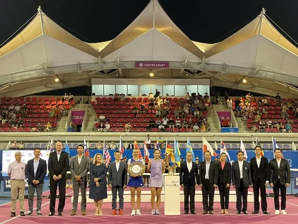 EA ผู้สนับสนุนหลักอย่างเป็นทางการ ขอแสดงความยินดีกับ Lin Shu คว้าแชมป์ WTA250 Thailand Open 2023 Presented By E@