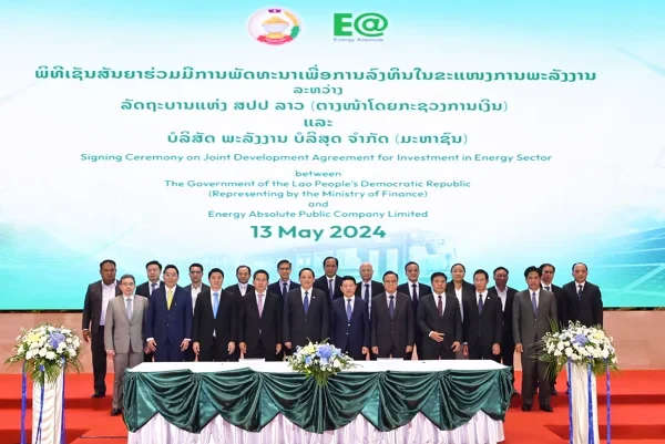 EA and the Government of Lao PDR have collaboratively formed a joint venture company, Super Holding Company, to manage clean energy business over 7GW towards the goal of “Battery of Asia”