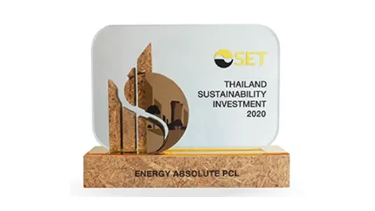 Award Thailand Sustainability Investment (THSI) Awards 2020 for the 3rd consecutive year